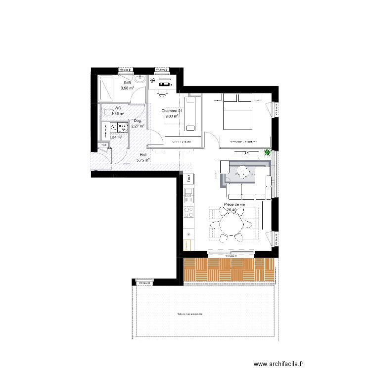 Plan appart. Plan de 0 pièce et 0 m2