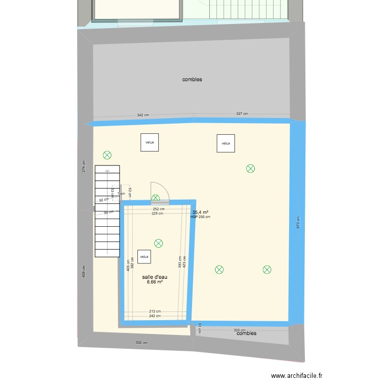Plan traitement murs. Plan de 0 pièce et 0 m2