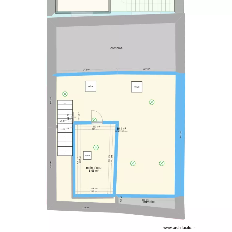 Plan traitement murs. Plan de 