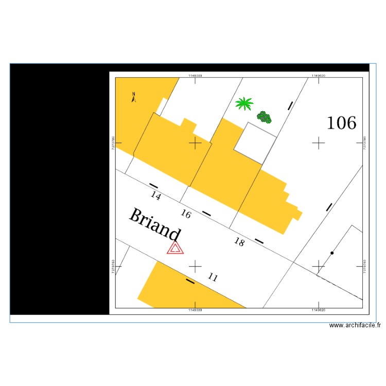 Plan de masse. Plan de 0 pièce et 0 m2