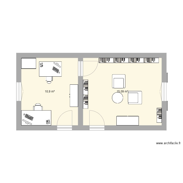 Chambre4bis. Plan de 0 pièce et 0 m2