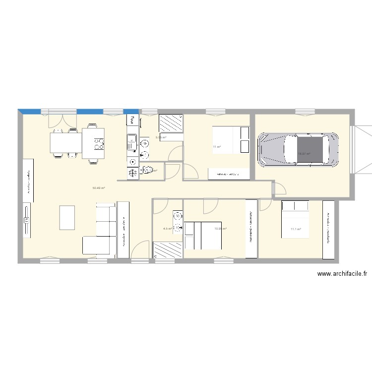 maison rose n3. Plan de 0 pièce et 0 m2