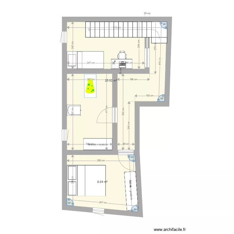 garage. Plan de garage. Plan de
