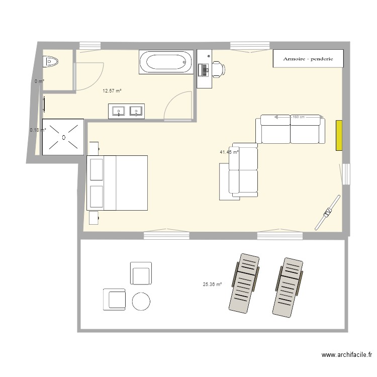 Suite PMR. Plan de 0 pièce et 0 m2