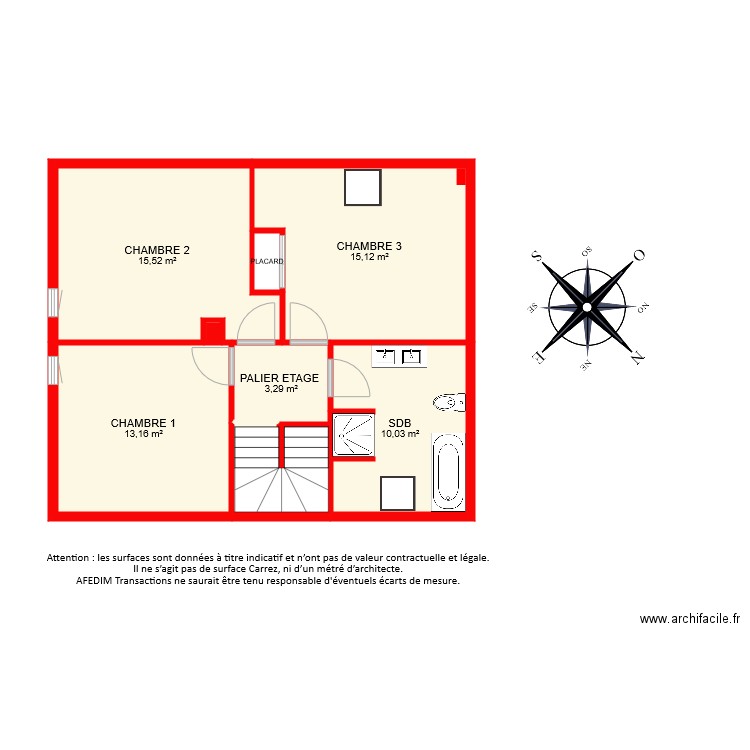 BI 6461 ETAGE . Plan de 0 pièce et 0 m2