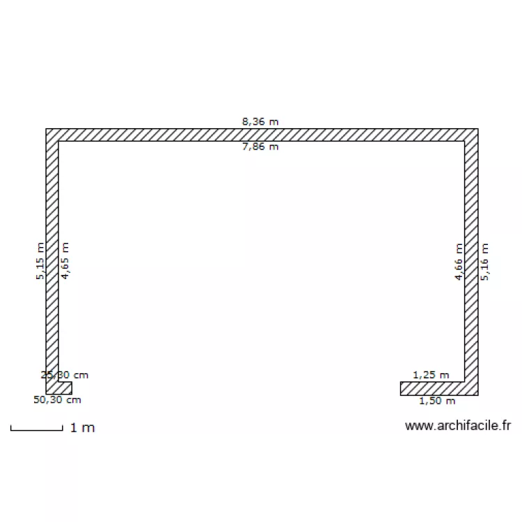Garage 2D vue de Haut. Plan de 
