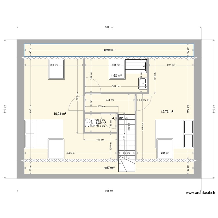 Charles étage Noyon. Plan de 0 pièce et 0 m2