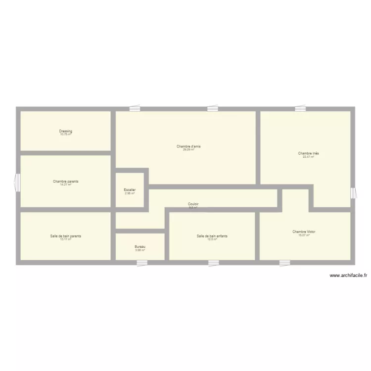Maison Test Etage. Plan de 