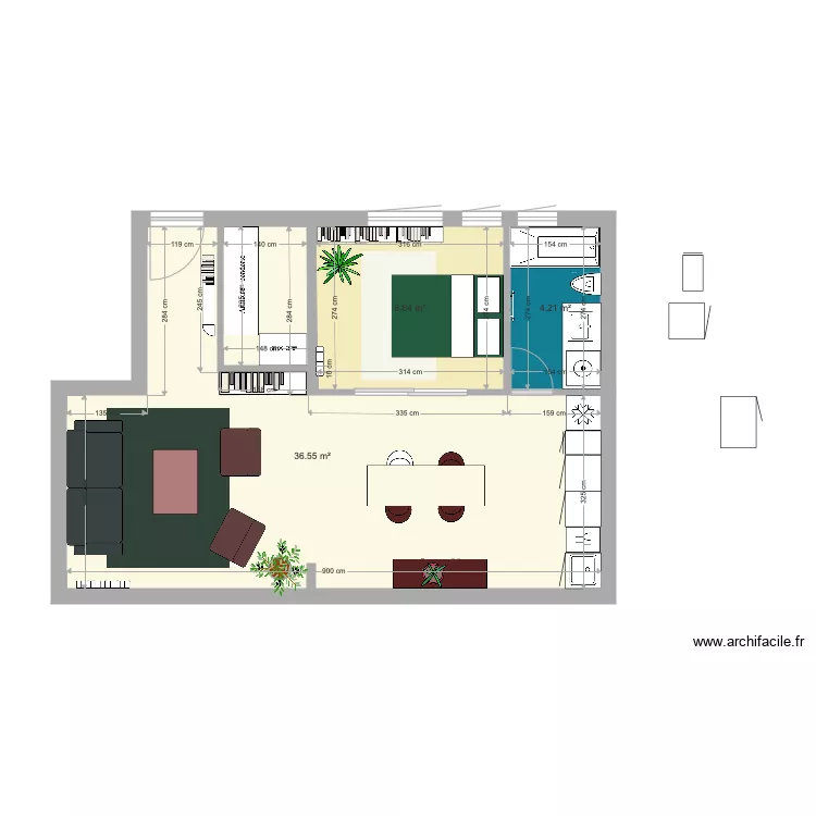 plan appart 4. Plan de 