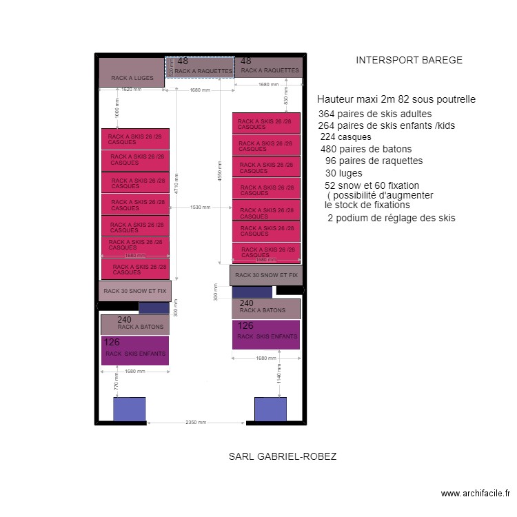 Intersport BAREGES 3.1. Plan de 0 pièce et 0 m2