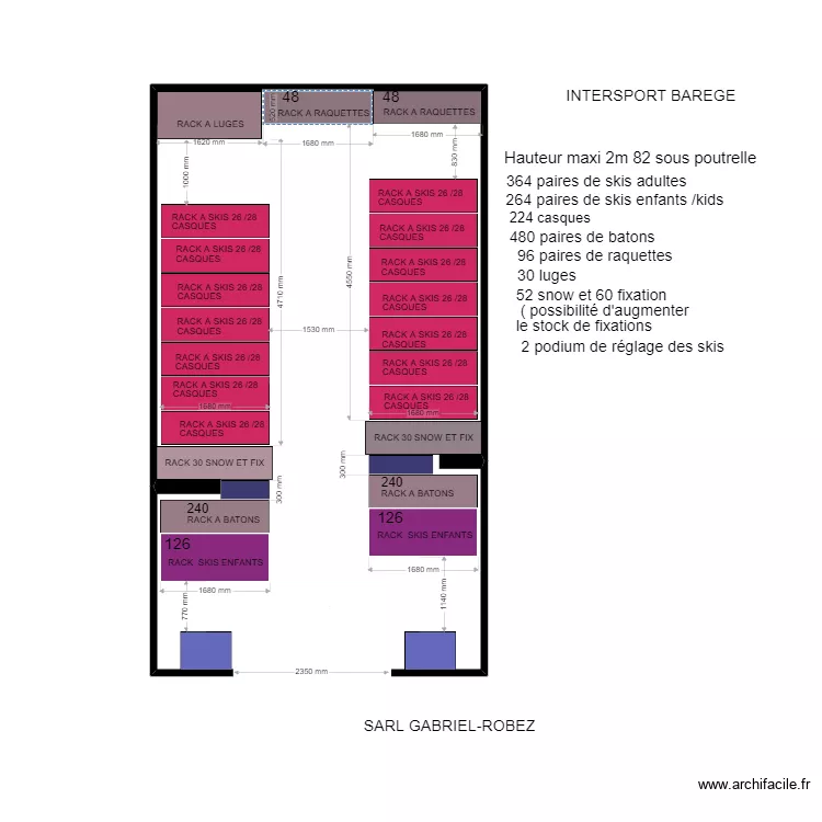 Intersport BAREGES 3.1. Plan de 