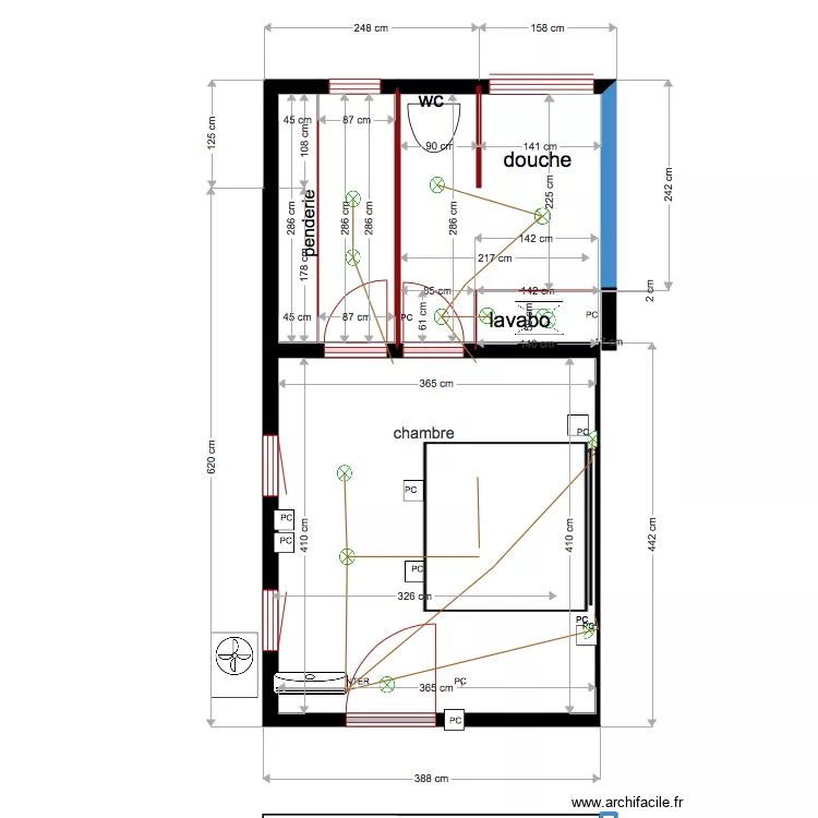 Bureau Mirabelle. Plan de 