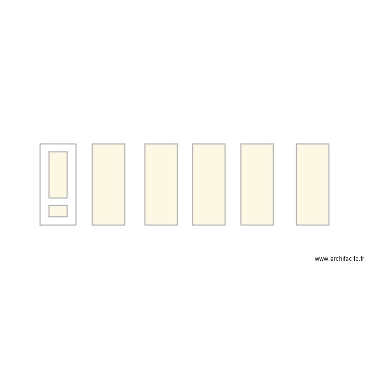 porte. Plan de 0 pièce et 0 m2