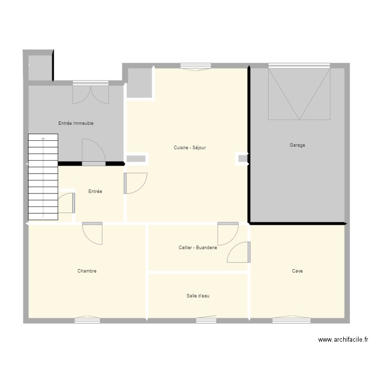 LE CHATELLIER RDC. Plan de 0 pièce et 0 m2