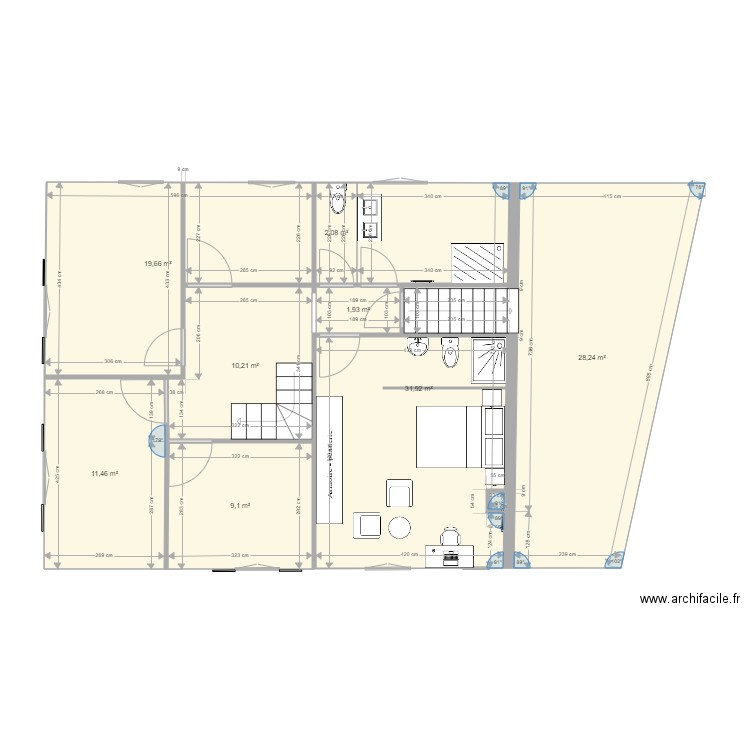 C PLANTIN 1er étage St ARCONS 3 NOVEMBRE 2021. Plan de 0 pièce et 0 m2