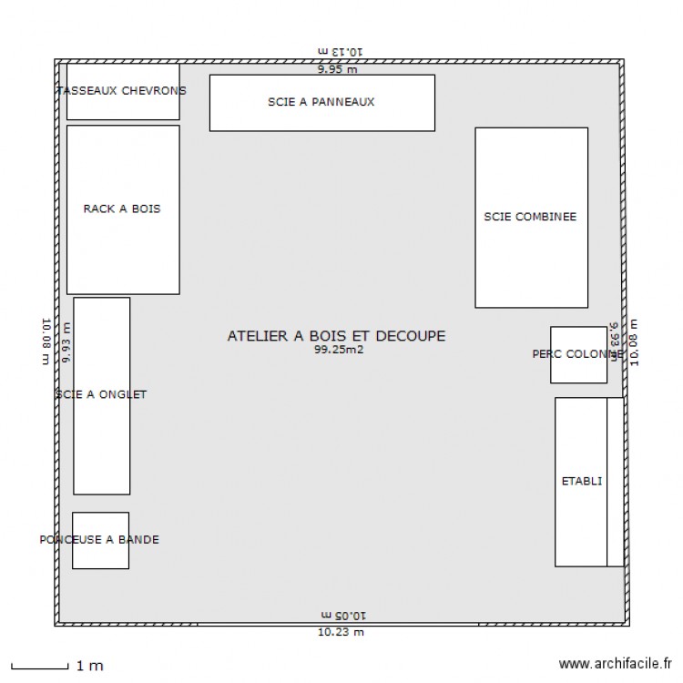 ATELIER A BOIS ET DECOUPE. Plan de 0 pièce et 0 m2