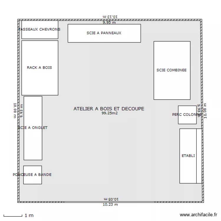 ATELIER A BOIS ET DECOUPE. Plan de ATELIER A BOIS ET DECOUPE. Plan de