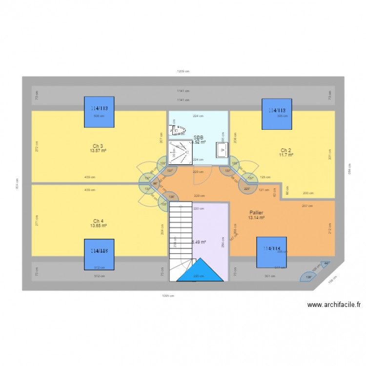 LEVRAY CORBEILLE H95. Plan de 0 pièce et 0 m2