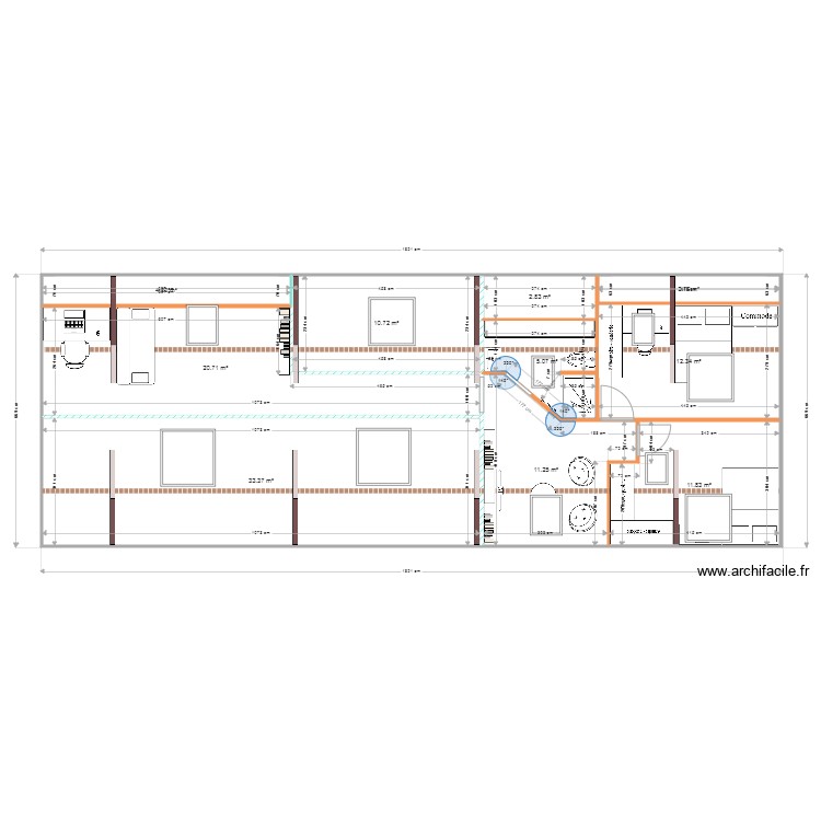 Combles. Plan de 0 pièce et 0 m2