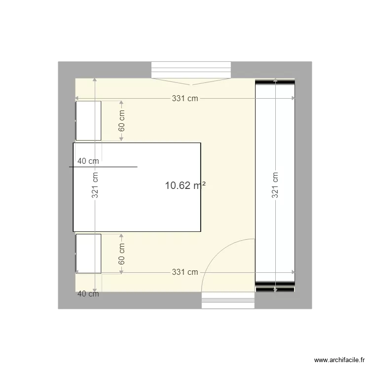 chambre2. Plan de 