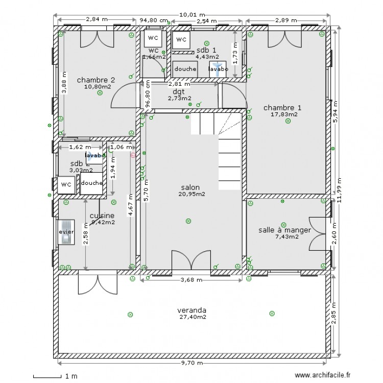 ducos. Plan de 0 pièce et 0 m2