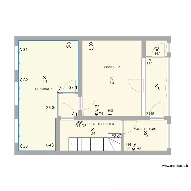 MARUIS 2 &egrave;me &eacute;tages. Plan de 