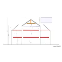 coupe facade maison potager R+1 basse