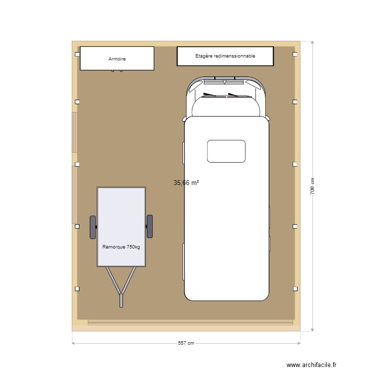 Projet carport. Plan de 0 pièce et 0 m2