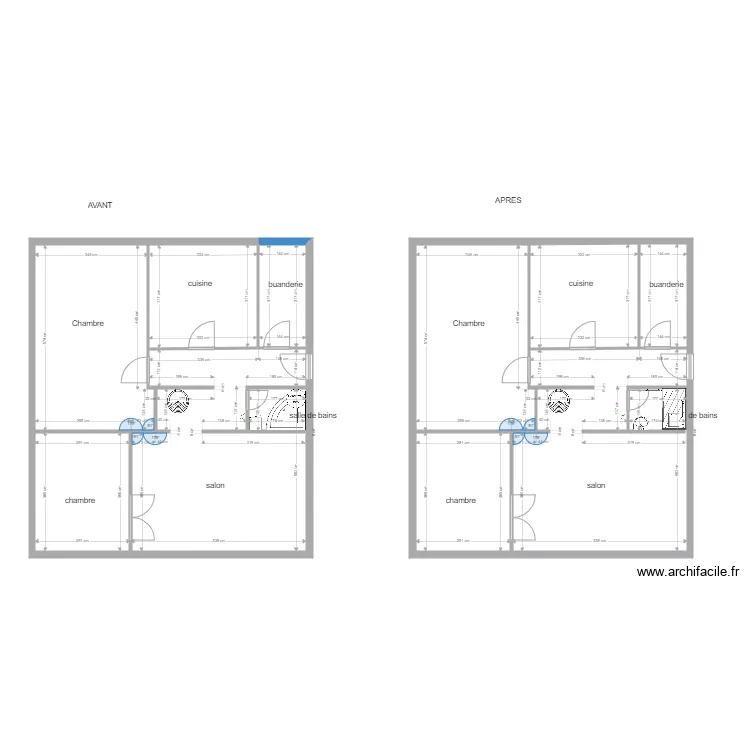 beken duni&egrave;res sdb. Plan de 