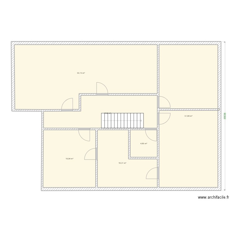 Bureaux Naninne. Plan de 6 pièces et 162 m2