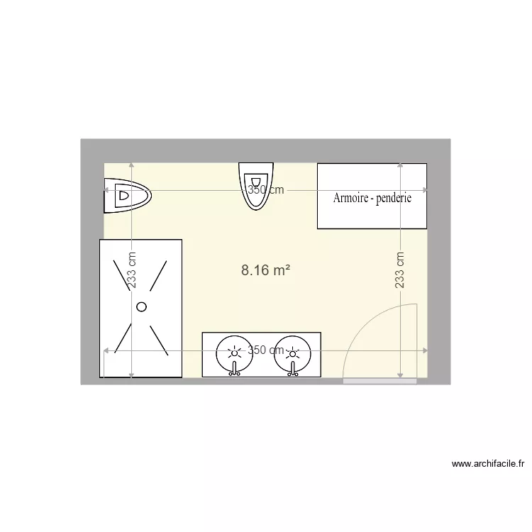 SALLE D EAU DU BAS 04. Plan de 