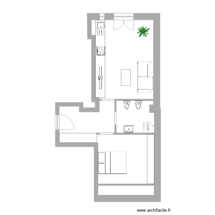 quinto piano C2. Plan de 