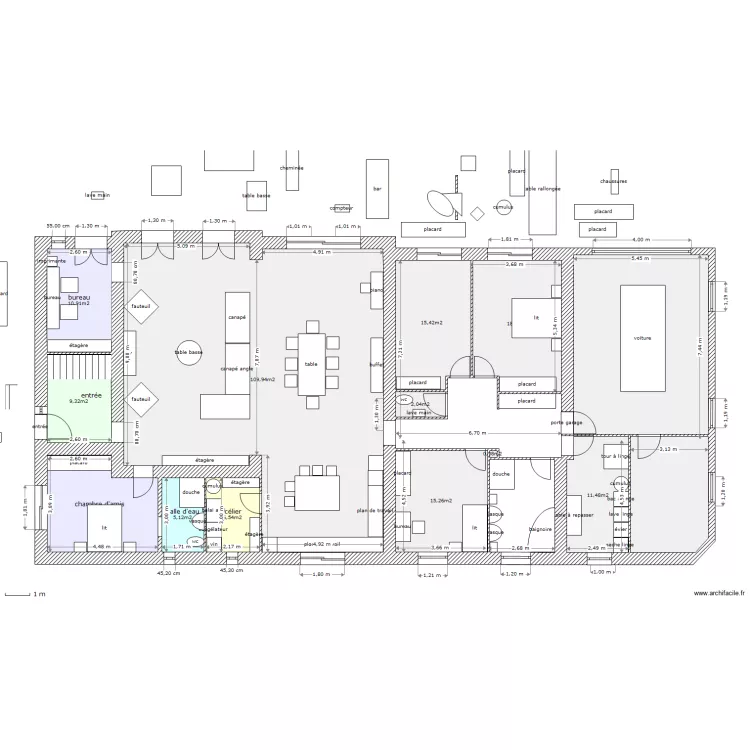 tres grd changement. Plan de 