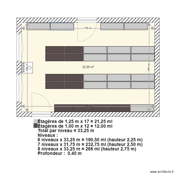 OMAK MAROC Option 2 épis. Plan de 1 pièce et 33 m2