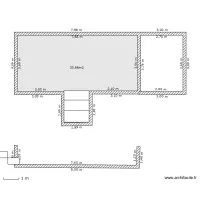 Plan en coupe piscine