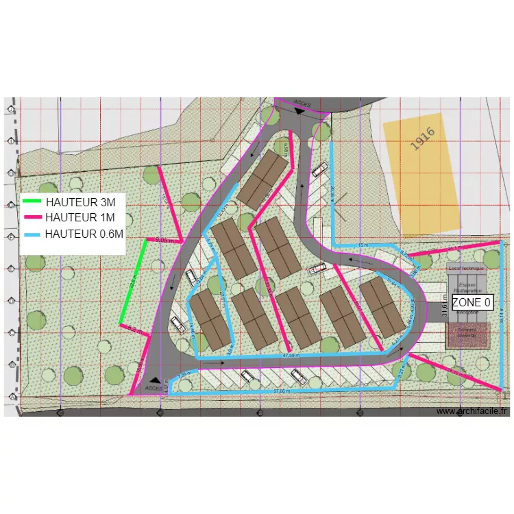 STEPHOTEL TALUTAGE ET SOUTENEMENT EN BLOC. Plan de 