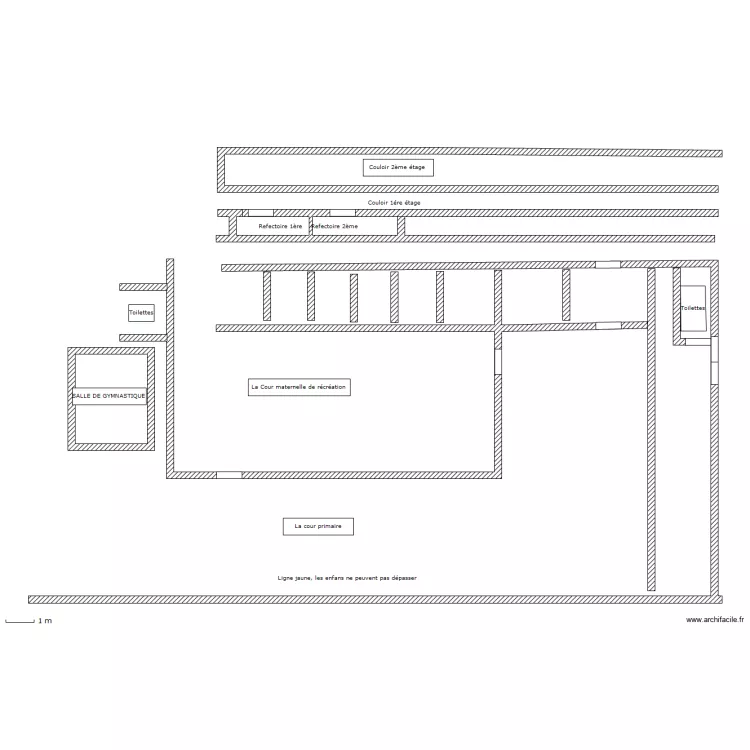 PLAN DELIEU ET D'EVACUATION. Plan de 