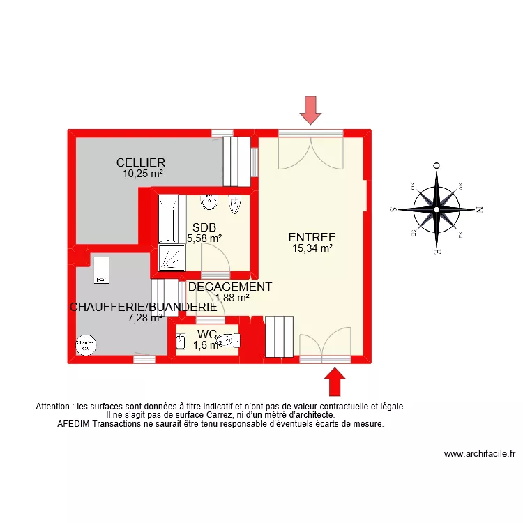 BI 12206 RDC. Plan de 