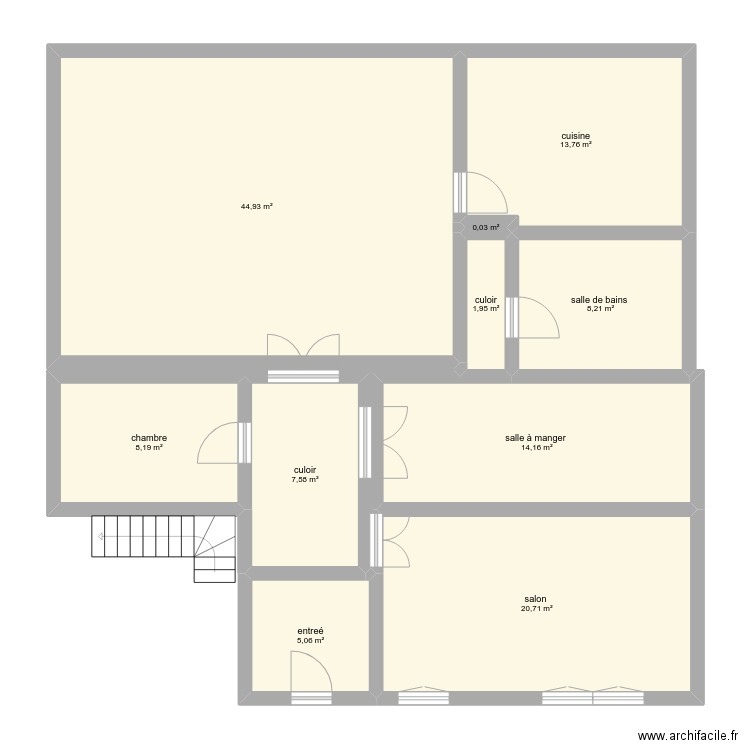 MAMAISON. Plan de 10 pièces et 125 m2