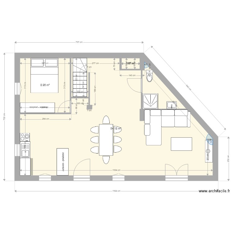 RdC option 4. Plan de 0 pièce et 0 m2