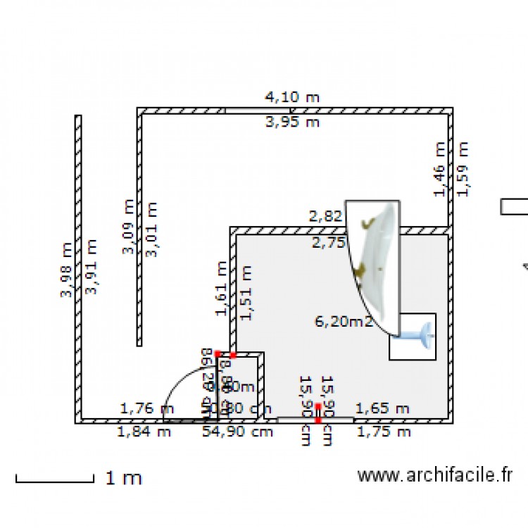 sdb 3b. Plan de 0 pièce et 0 m2