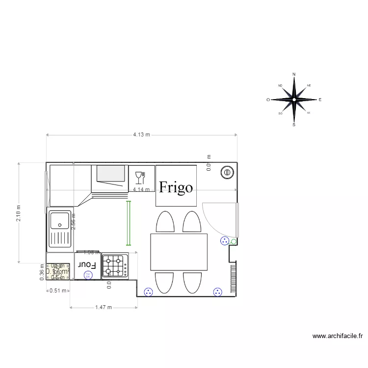cozinha Montalegre. Plan de 