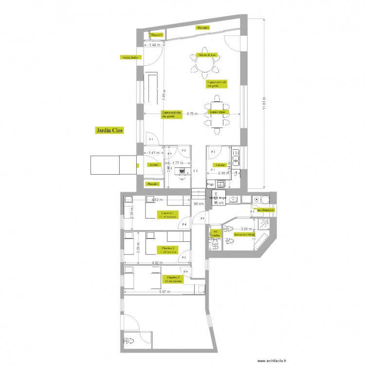 MAN plan modifié. Plan de 0 pièce et 0 m2