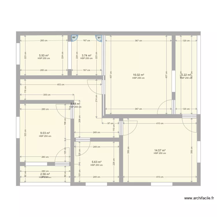 DUPLEX ROSTAND. Plan de 