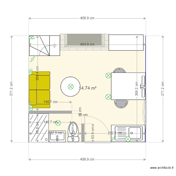 DEPENDANCE FINALE RDC. Plan de 0 pièce et 0 m2