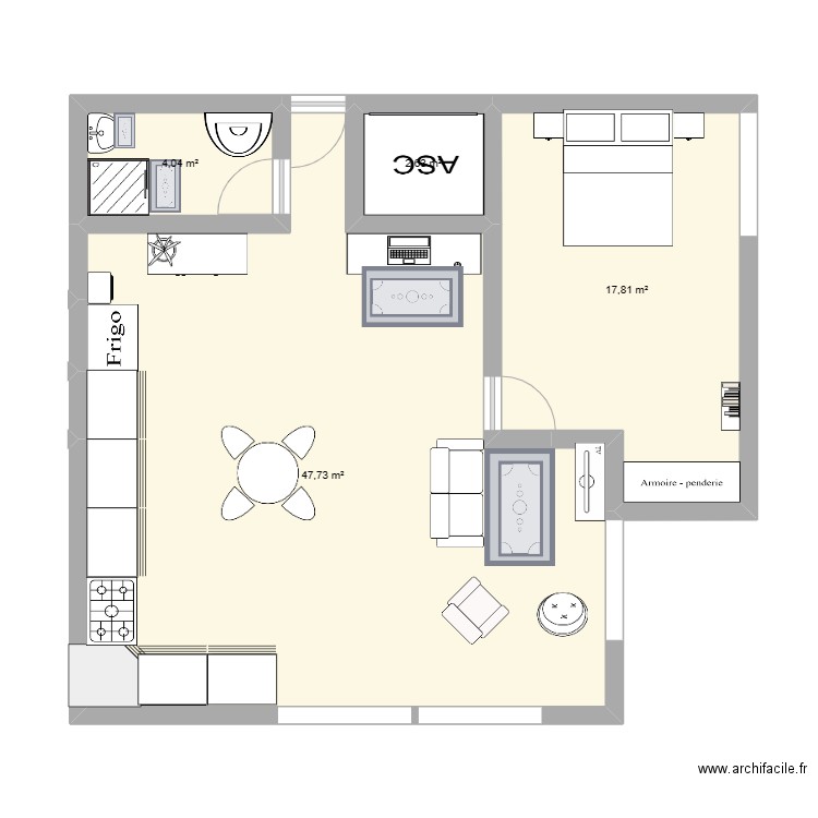 appartement sims. Plan de 0 pièce et 0 m2
