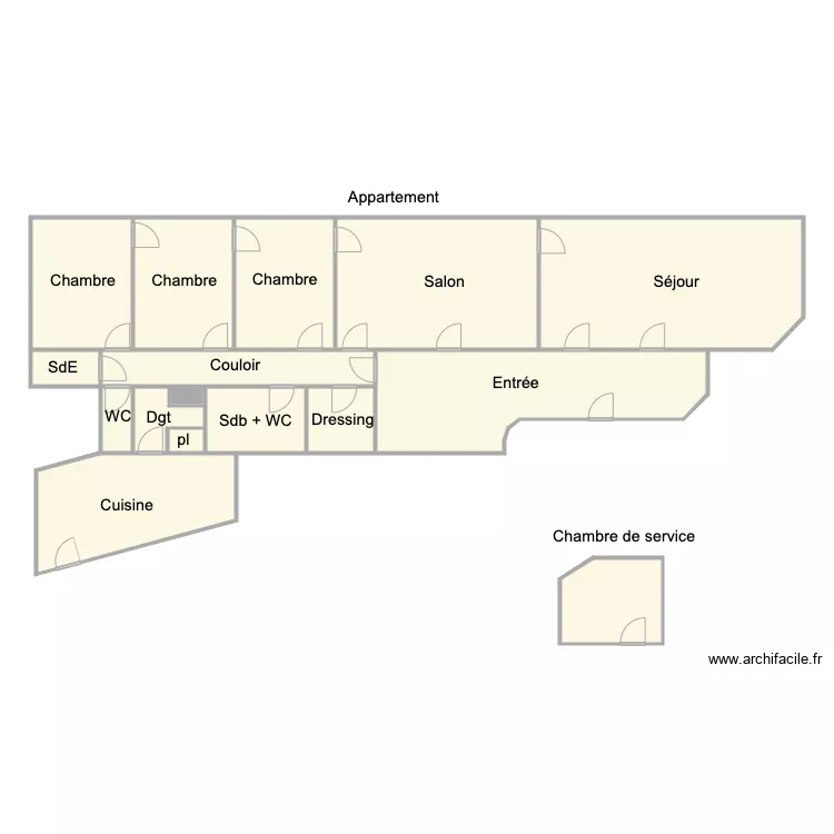 croquis boissiere. Plan de 