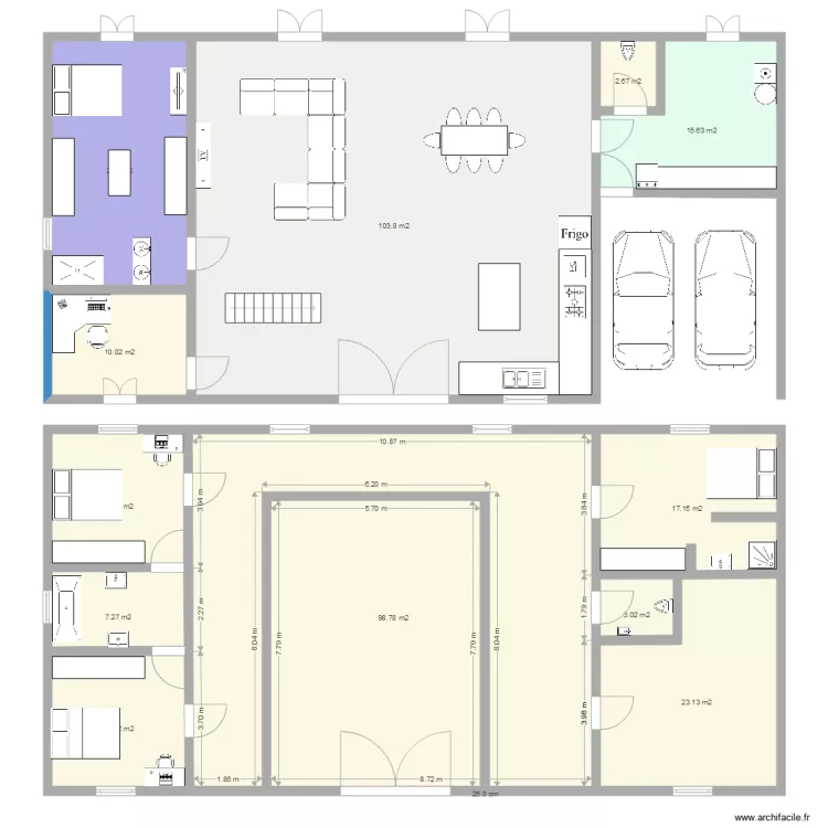 Maison yoan et fanny. Plan de 