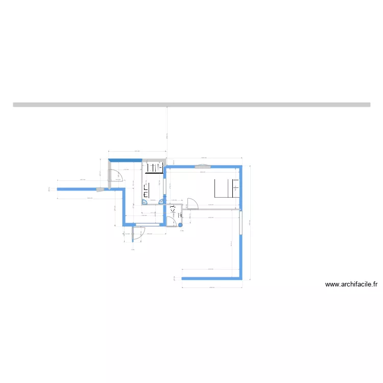Modif RDC Chambre. Plan de 