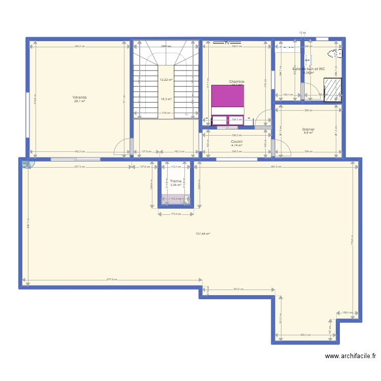 Plan Ma Maison. Plan de 47 pièces et 680 m2